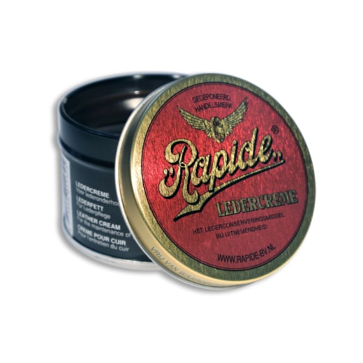 HNĚDÝ BALZÁM NA OŠETŘENÍ KŮŽE RAPIDE LEATHERCREAM-GREASE, 150 ML - NA KŮŽI A TEXTIL - NA MOTORKÁŘE