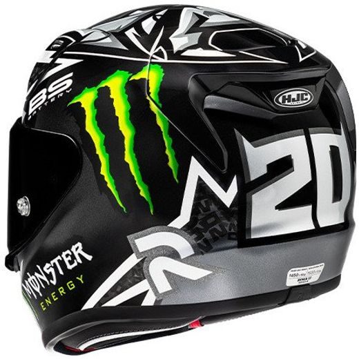 HJC PŘILBA RPHA 12 QUARTARARO REPLICA BL MC5 - BEZ SLUNEČNÍ CLONY - NA MOTORKÁŘE