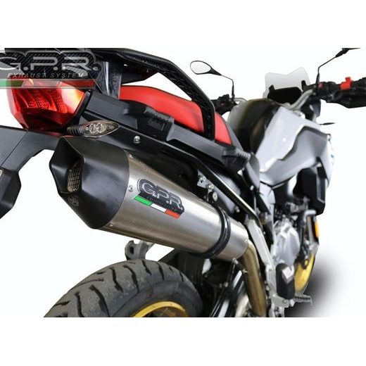 KONCOVKA VÝFUKU SLIP-ON GPR NEW GRAND PRIX EVO TITANIUM E5.BM.94.GPAN.TO BROUŠENÝ TITAN ZAHRNUJE SPOJOVACÍ SVOD A ODNÍMATELNÝ DB KILLER - KONCOVKY VÝFUKU - NA MOTORKU