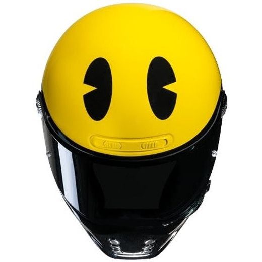 HJC PŘILBA V10 PAC-MAN BANDAI NAMCO - SE SLUNEČNÍ CLONOU - NA MOTORKÁŘE