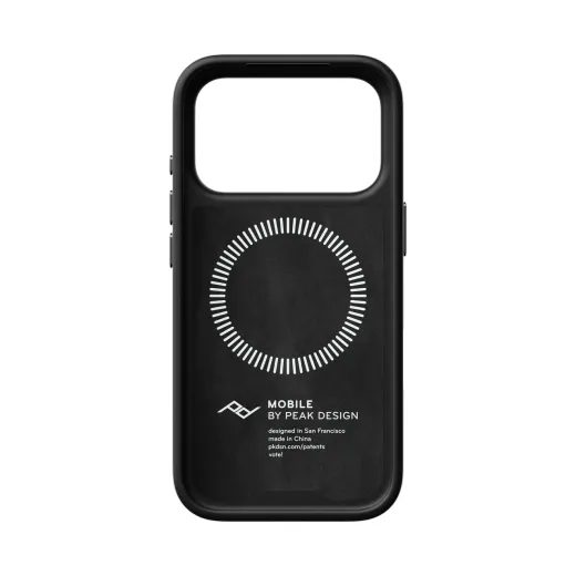 PEAK DESIGN EVERYDAY CASE - IPHONE 18 - ČERNÁ KŮŽE - KRYTY NA TELEFON - NA MOTORKU