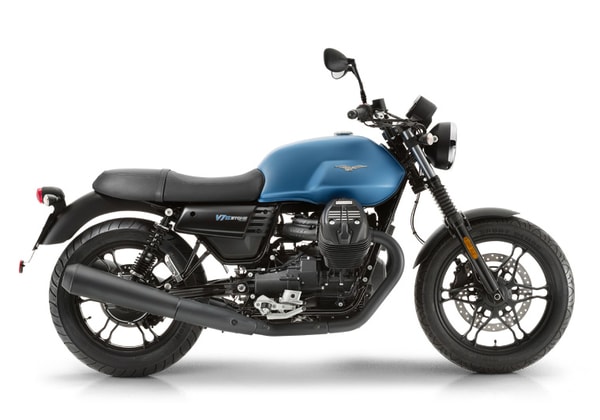 MOTO GUZZI V7 III STONE AZZURRO ELETTRICO