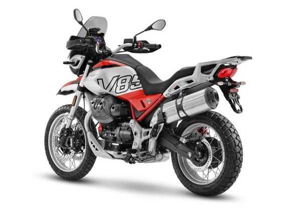 MOTO GUZZI V85 TT E5+ ROSSO FUJI 2025 - CESTOVNÍ ENDURO - MOTORKY