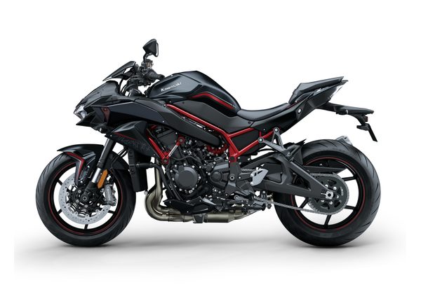 KAWASAKI Z H2 ČERNÁ S ČERVENÝM RÁMEM 2020 - SUPERNAKED - MOTORKY