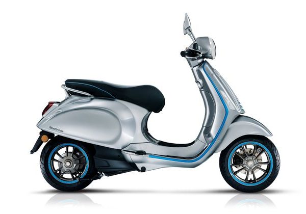 VESPA ELETTRICA L3 E5 - STŘÍBRNÁ, MODRÁ
