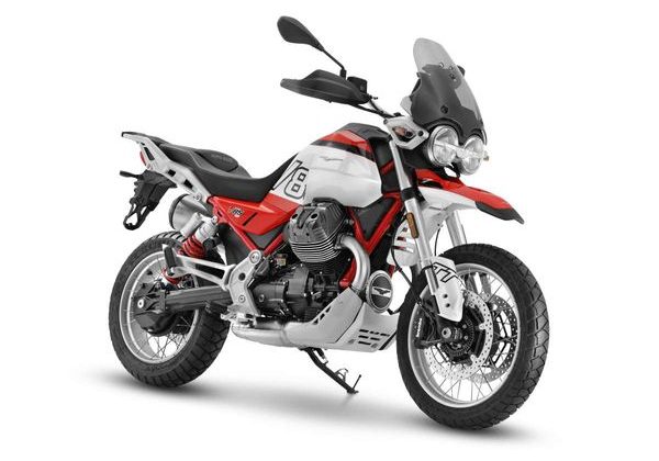 MOTO GUZZI V85 TT E5+ ROSSO FUJI 2025 - CESTOVNÍ ENDURO - MOTORKY