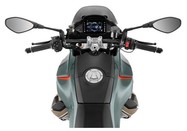 MOTO GUZZI V100 MANDELLO S E5+ - VERDE GHIACCIO 2025 - CESTOVNÍ ENDURO - MOTORKY