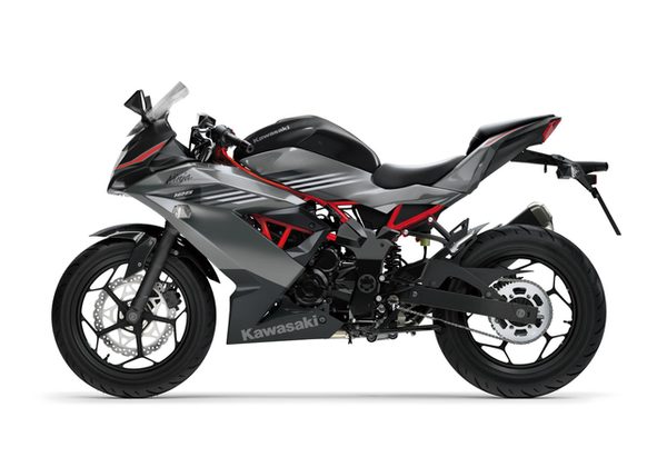 KAWASAKI NINJA 125 - ŠEDÁ 2027 - SUPERSPORT & SPORT - MOTORKY