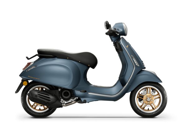 VESPA PRIMAVERA 50 OFFICINA 8 - MODRÁ/ZLATÁ