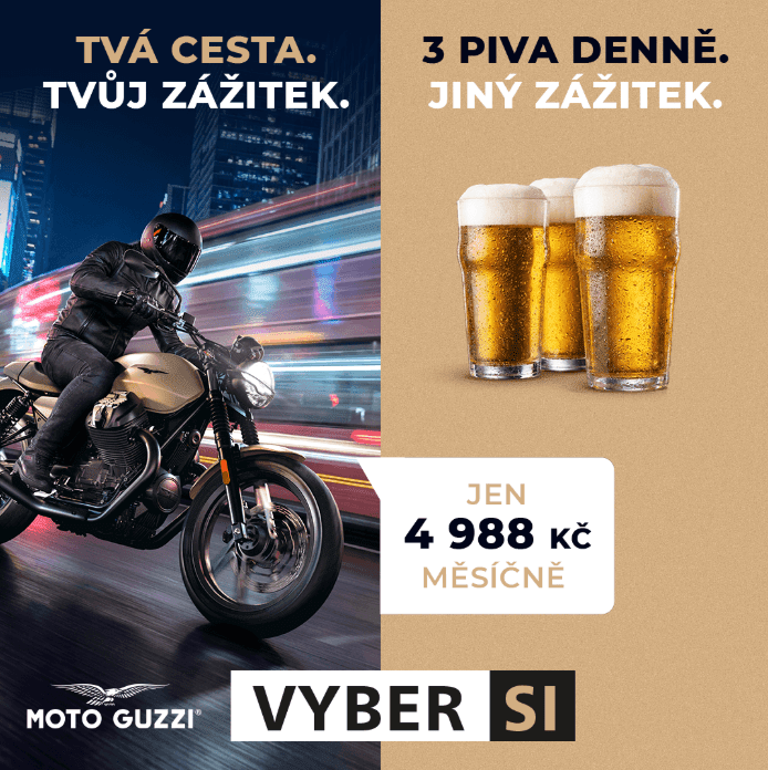 Financování motocyklů Moto Guzzi se zůstatkovou hodnotou