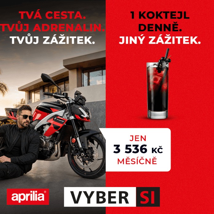 Financování motocyklů Aprilia se zůstatkovou hodnotou
