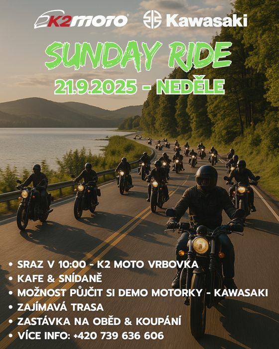 K2 Moto Kawasaki SundayRide
