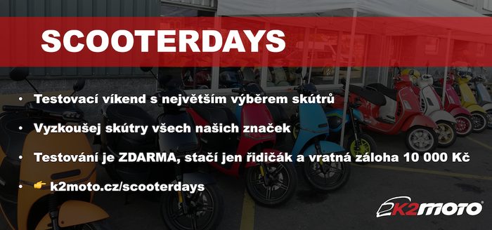 SCOOTERDAYS 2022 o víkendu 21.-22. května