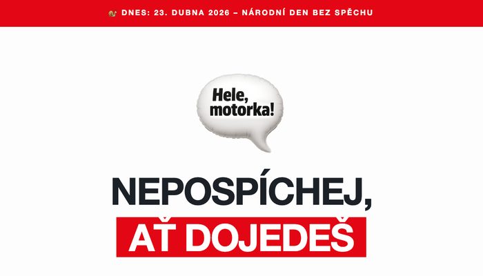 NÁRODNÍ DEN BEZ SPĚCHU - 23.4.2026