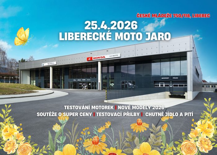 Liberecké MOTO JARO už 25.4.2026