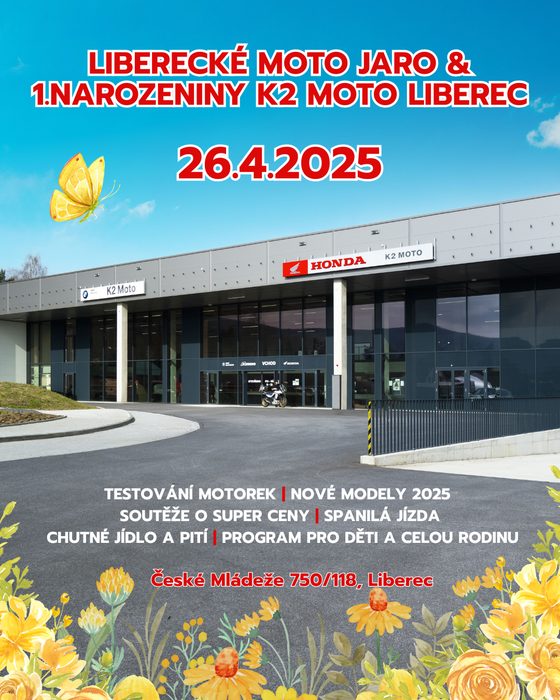 Liberecké Motojaro a 1.narozeniny K2 Moto Liberec