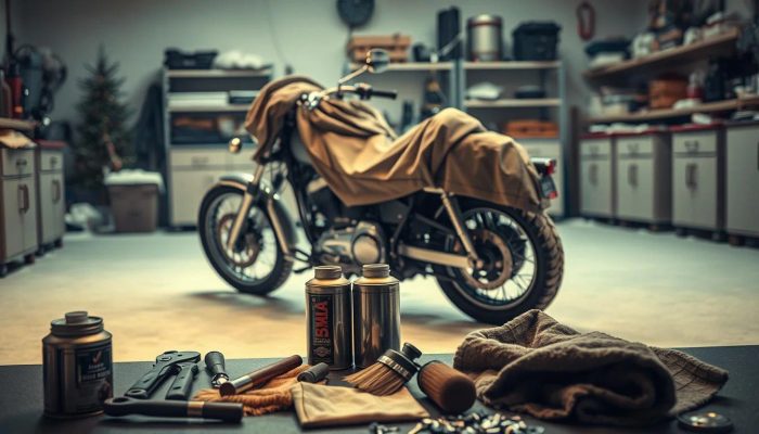 Jak správně zazimovat motorku doma?