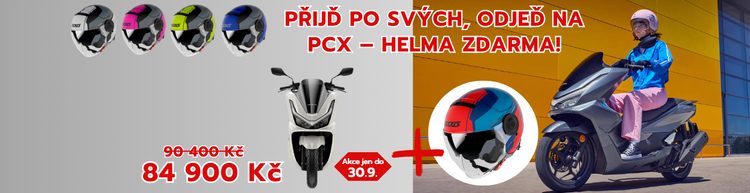 Ke skútru HONDA PCX125 dostaneš přilbu ZDARMA