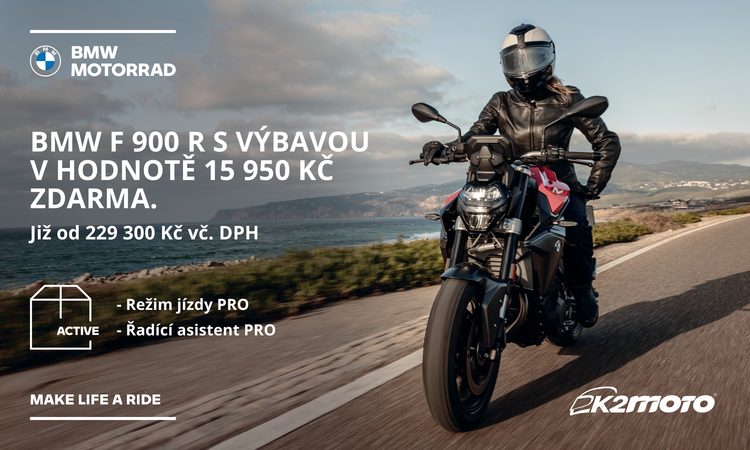 Akce na BMW F 900 R/XR: Paket Aktiv v hodnotě 15 950 Kč!