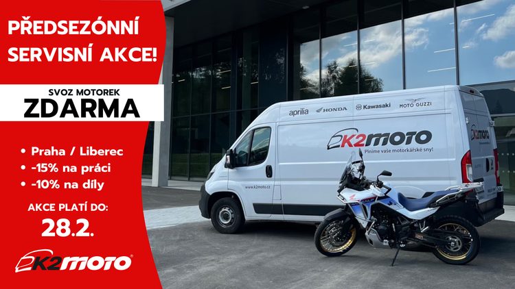 Předsezónní akce na servis + svoz motorek ZDARMA