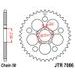 ŘETĚZOVÁ ROZETA JT JTR 7086-48Z 48 ZUBŮ, 530 - OCELOVÉ - NA MOTORKU