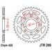 ŘETĚZOVÁ ROZETA JT JTR 269-41 41 ZUBŮ, 428 - OCELOVÉ - NA MOTORKU