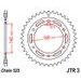 ŘETĚZOVÁ ROZETA JT JTR 3-41 41 ZUBŮ, 525 - OCELOVÉ - NA MOTORKU