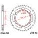 ŘETĚZOVÁ ROZETA JT JTR 13-41 41 ZUBŮ, 520 - OCELOVÉ - NA MOTORKU