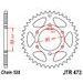 ŘETĚZOVÁ ROZETA JT JTR 473-37 37 ZUBŮ, 520 - OCELOVÉ - NA MOTORKU