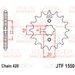 ŘETĚZOVÉ KOLEČKO JT JTF 1550-13 13 ZUBŮ, 428 - ŘETĚZOVÁ KOLEČKA - NA MOTORKU