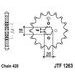 ŘETĚZOVÉ KOLEČKO JT JTF 1263-14 14 ZUBŮ, 428 - ŘETĚZOVÁ KOLEČKA - NA MOTORKU
