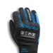 TEXTILNÍ RUKAVICE VESPA - ČERNÉ/MODRÁ - TEXTILNÍ RUKAVICE - NA MOTORKÁŘE