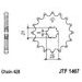 ŘETĚZOVÉ KOLEČKO JT JTF 1467-13 13 ZUBŮ, 428 - ŘETĚZOVÁ KOLEČKA - NA MOTORKU