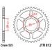 ŘETĚZOVÁ ROZETA JT JTR 812-43 43 ZUBŮ, 525 - OCELOVÉ - NA MOTORKU