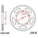 ŘETĚZOVÁ ROZETA JT JTR 21-40 40 ZUBŮ, 520 - OCELOVÉ - NA MOTORKU