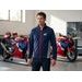 HONDA SPORTOVNÍ FLÍSOVÁ MIKINA WING - MODROŠEDÁ 2026 - VOLNÝ ČAS - NA MOTORKÁŘE