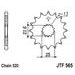 ŘETĚZOVÉ KOLEČKO JT JTF 565-15RB 15 ZUBŮ, 520 POGUMOVANÉ - ŘETĚZOVÁ KOLEČKA - NA MOTORKU