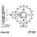 ŘETĚZOVÉ KOLEČKO JT JTF 291-16 16 ZUBŮ, 525 - ŘETĚZOVÁ KOLEČKA - NA MOTORKU