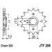 ŘETĚZOVÉ KOLEČKO JT JTF 266-13 13 ZUBŮ, 520 - ŘETĚZOVÁ KOLEČKA - NA MOTORKU