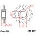 ŘETĚZOVÉ KOLEČKO JT JTF 297-14 14 ZUBŮ, 525 - ŘETĚZOVÁ KOLEČKA - NA MOTORKU