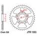 ŘETĚZOVÁ ROZETA JT JTR 1353-35 35 ZUBŮ, 520 - OCELOVÉ - NA MOTORKU