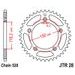 ŘETĚZOVÁ ROZETA JT JTR 28-43 43 ZUBŮ, 520 - OCELOVÉ - NA MOTORKU