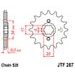 ŘETĚZOVÉ KOLEČKO JT JTF 287-15 15 ZUBŮ, 520 - ŘETĚZOVÁ KOLEČKA - NA MOTORKU