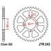 ŘETĚZOVÁ ROZETA JT JTR 243-42 42 ZUBŮ, 520 - OCELOVÉ - NA MOTORKU