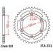 HLINÍKOVÁ ŘETĚZOVÁ ROZETA JT JTA 251-51 51 ZUBŮ, 520 - HLINÍKOVÉ - NA MOTORKU
