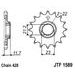 ŘETĚZOVÉ KOLEČKO JT JTF 1589-19 19 ZUBŮ, 428 - ŘETĚZOVÁ KOLEČKA - NA MOTORKU