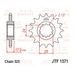 ŘETĚZOVÉ KOLEČKO JT JTF 1371-15RB 15 ZUBŮ, 525 POGUMOVANÉ - ŘETĚZOVÁ KOLEČKA - NA MOTORKU