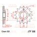 ŘETĚZOVÉ KOLEČKO JT JTF 308-16 16 ZUBŮ, 520 - ŘETĚZOVÁ KOLEČKA - NA MOTORKU