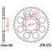 ŘETĚZOVÁ ROZETA JT JTR 273-41 41 ZUBŮ, 520 - OCELOVÉ - NA MOTORKU