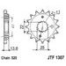 ŘETĚZOVÉ KOLEČKO JT JTF 1307-14 14 ZUBŮ, 520 - ŘETĚZOVÁ KOLEČKA - NA MOTORKU